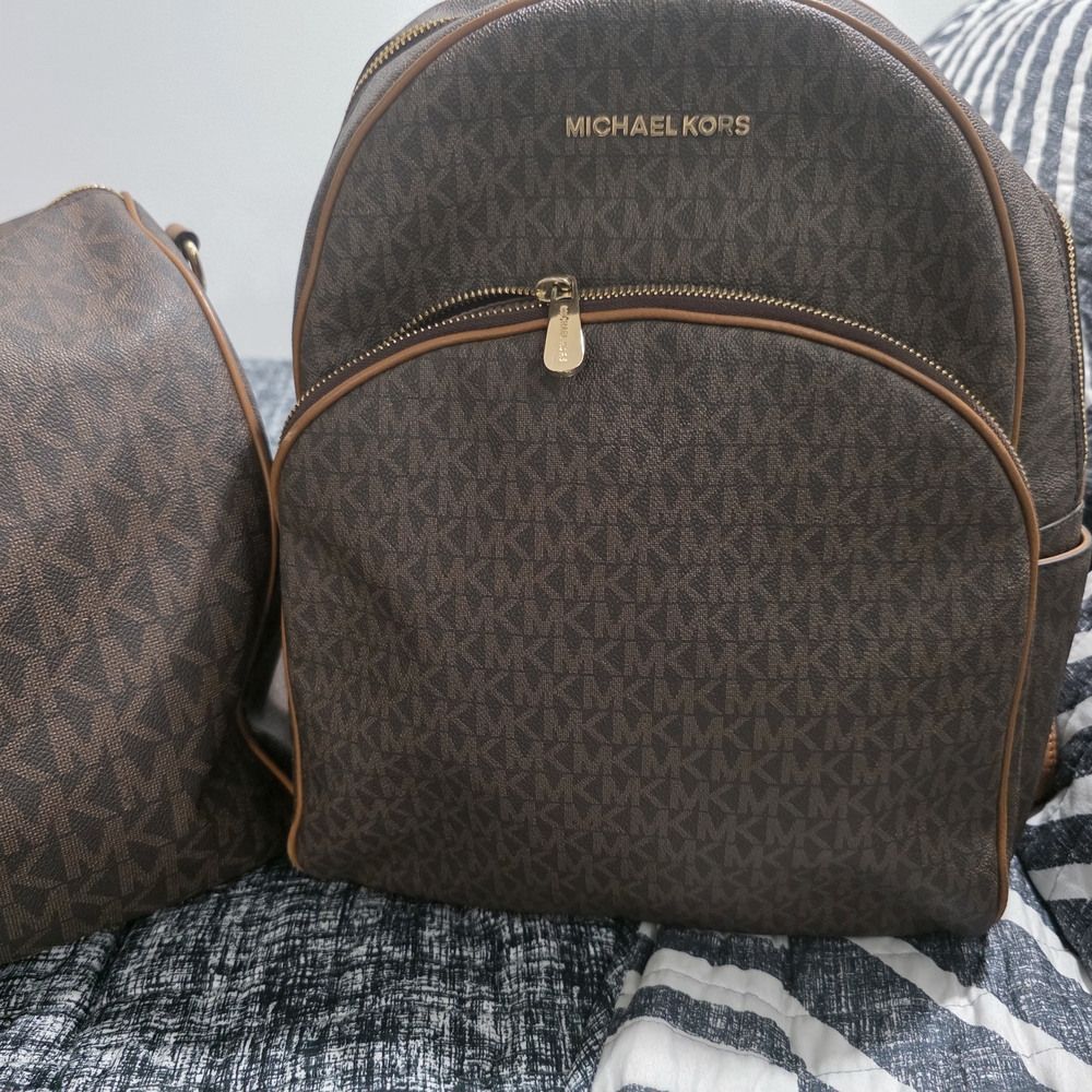 Michael Kors Brown Backpack